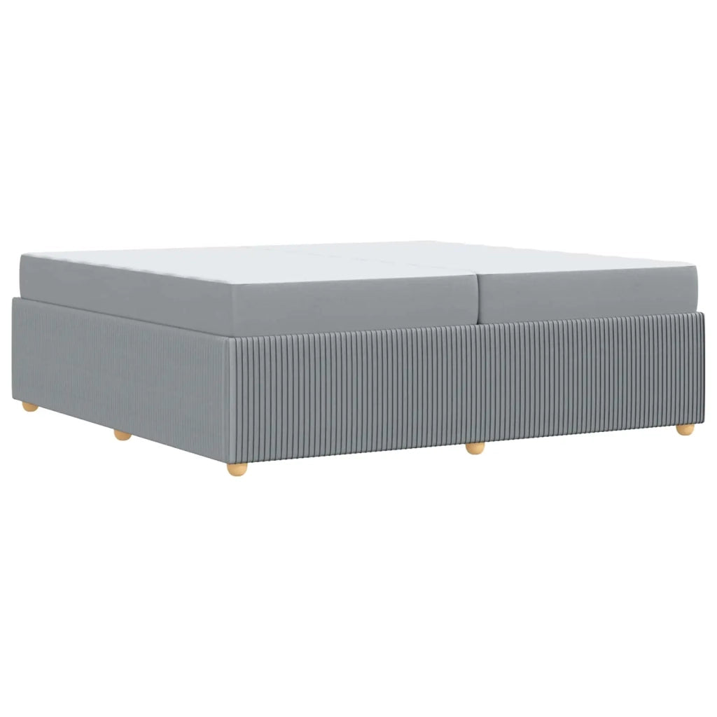 Struttura del letto Grigio chiaro 200 x 200 cm Tessuto 3398431