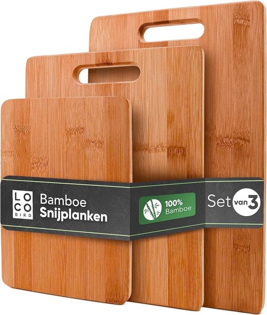 Set di tagliapasta in bambù massiccio - Tagliapasta in legno per cucina - Tagliapasta antibatterico in legno
