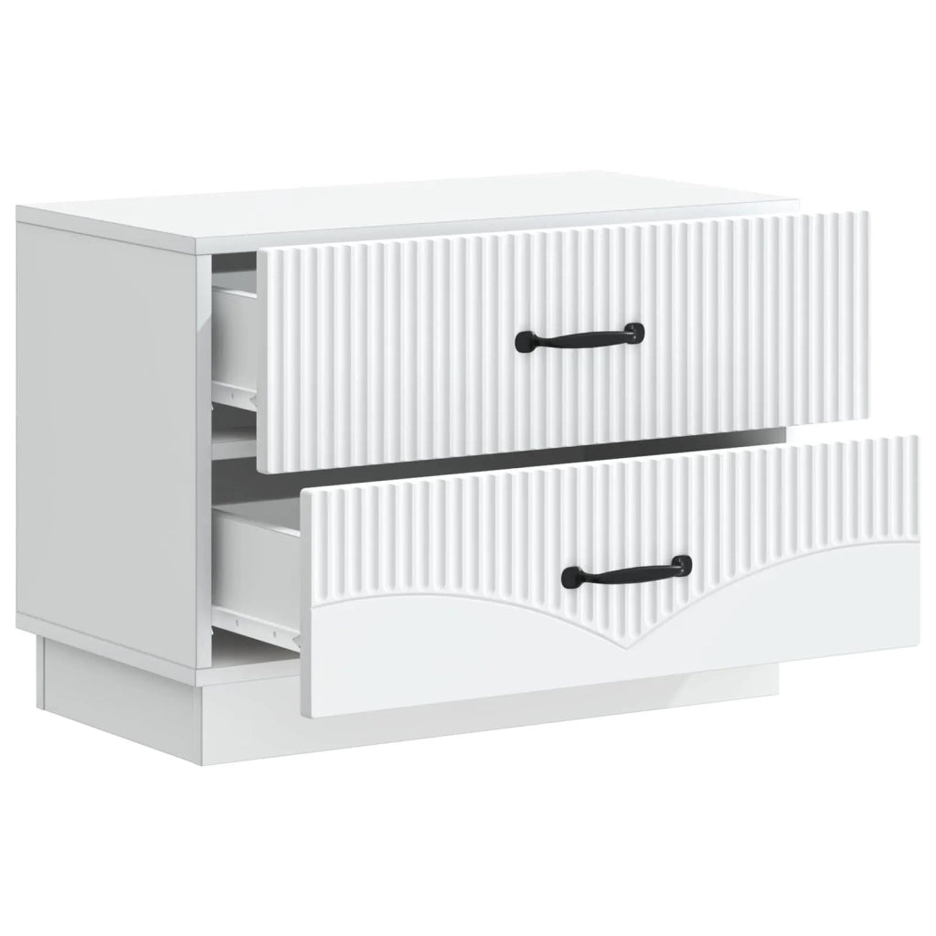 Armadio da Notte con cassetto Bianco 62 x 34,5 x 44,5 cm 895235