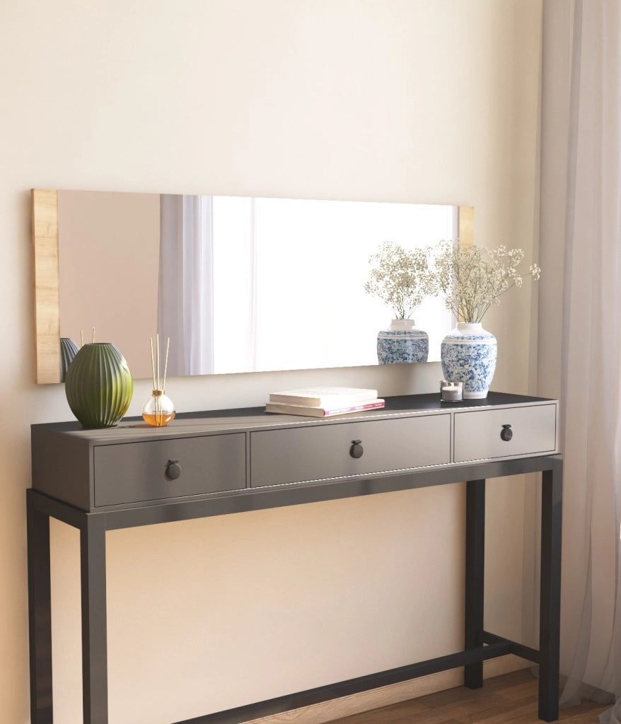 Specchio in legno "Azus" - 40 x 120 cm - Marrone