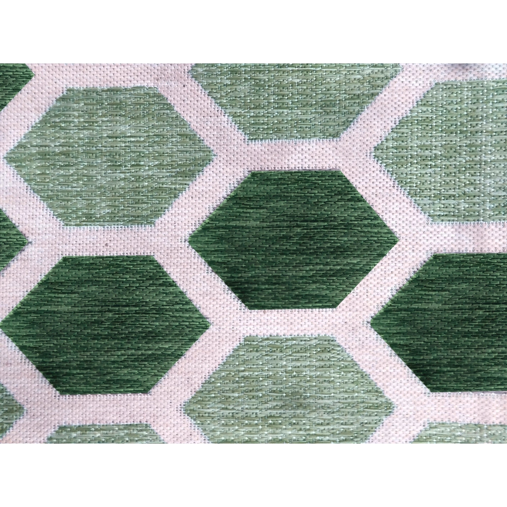STUOIA BATIDA 160X230CM ESAGONO VERDE