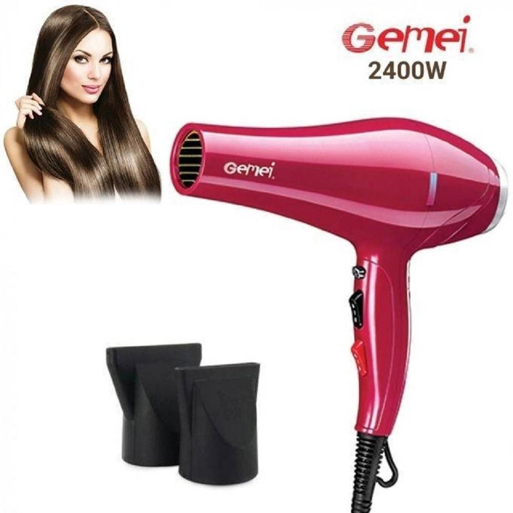 Trade Shop - Asciugacapelli Professionale Phon Gm1753 2400w 2 Velocita' Pulsante Vento Freddo -