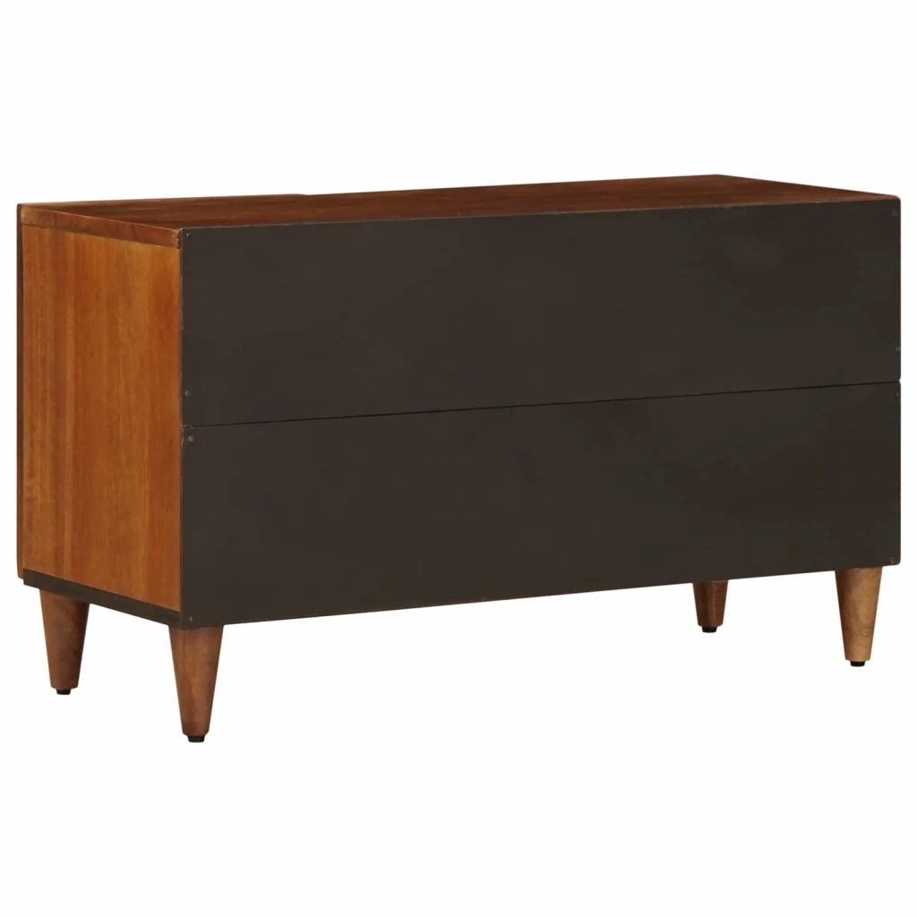 Mobile TV-Credenza per TV Noce 80 x 33 x 46 cm Legno di mango massello 271127