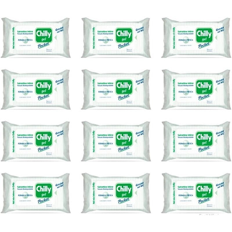 SET 12 CHILLY SALVIETTE INTIME 12 PZ FRESCHEZZA
