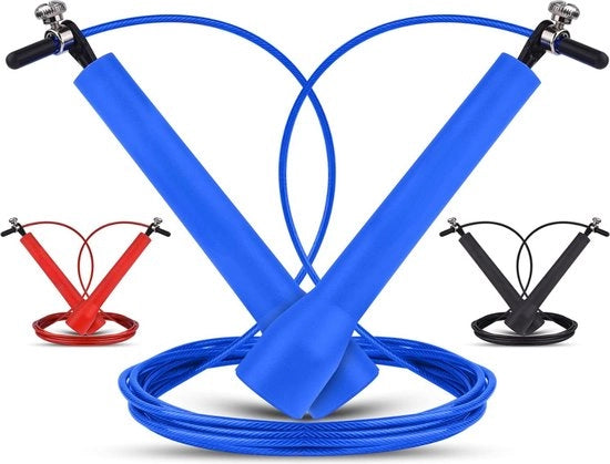 Tou di fitness - Corda per salti - Adattabile - Blu