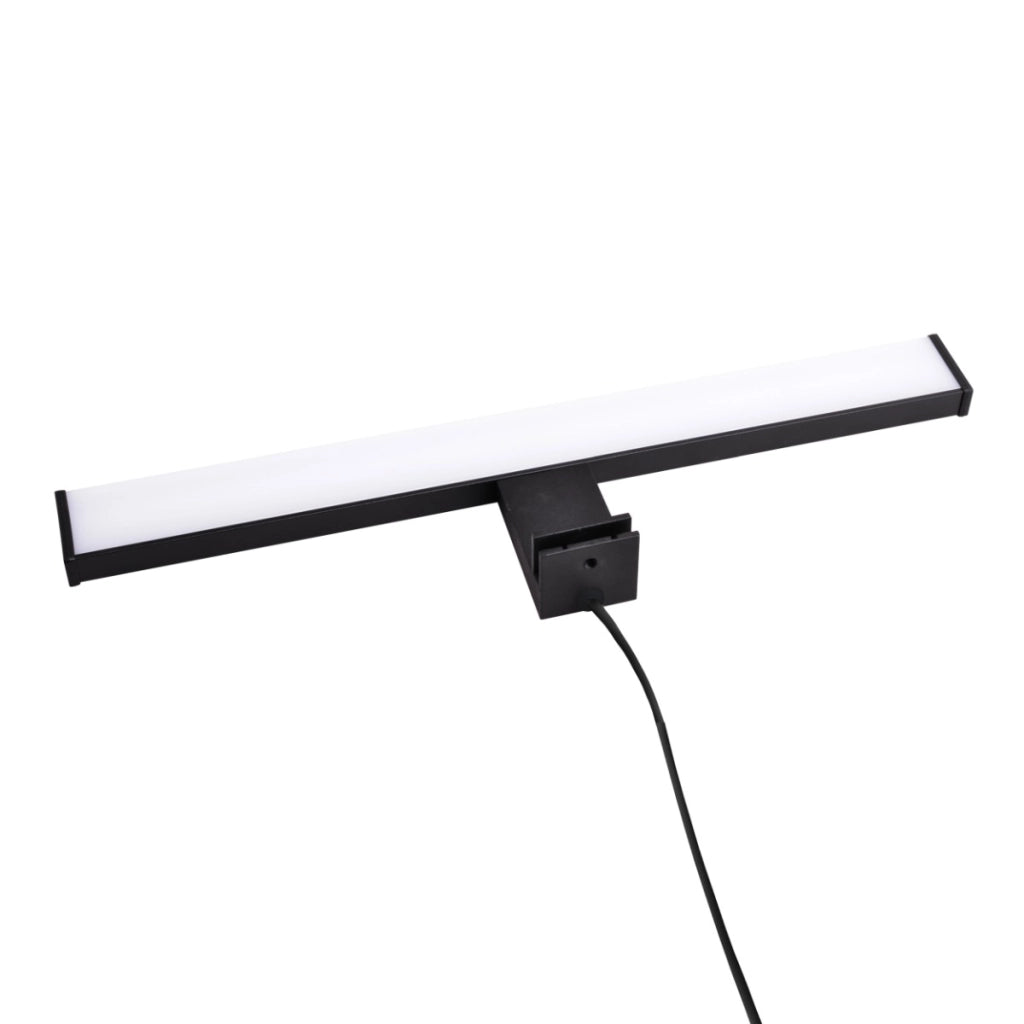 Applique bagno specchio LED 8W 4000K 40cm nero IP44