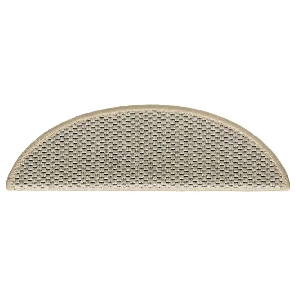 Tappeti Adesivi Scale Aspetto Sisal 15pz 56x17x3cm Verde Chiaro 326863