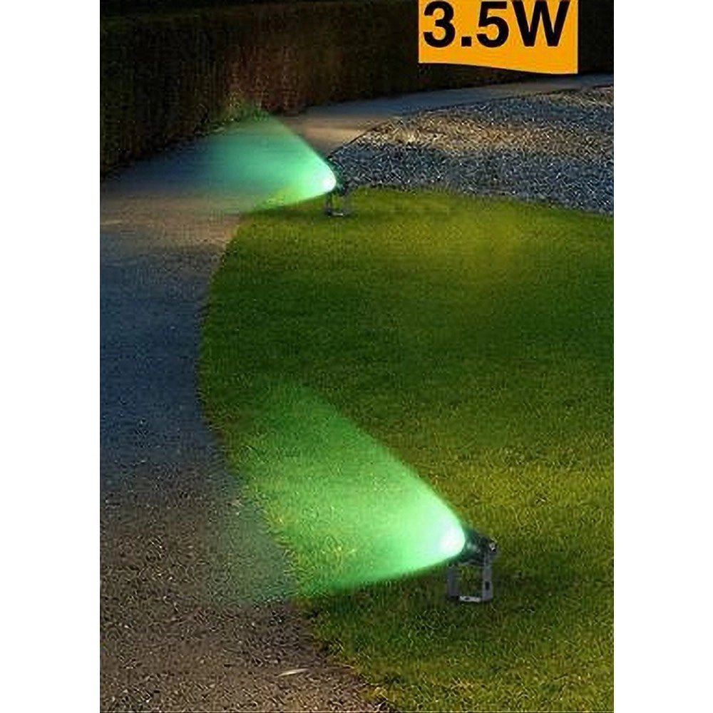 Trade Shop - Faretto Led 3,5 W Nero Es38 Staffa Orientabile Esterno Varie Tonalita' Luce Ip65 -