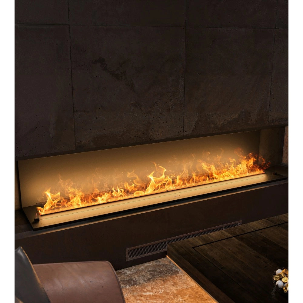 Caminetto a Vapore Acqueo da Incasso Inside C2200 con Fiamma Multicolore, Effetto 3D e Controllo App, Serbatoio 4.8l - 220cm