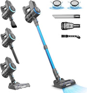 Aspiratore da pavimento ultraleggero - 20.000 pa potenza di aspirazione - aspiratore da mano senza fili - 40 minuti di durata - per pelo di animali e tappeti