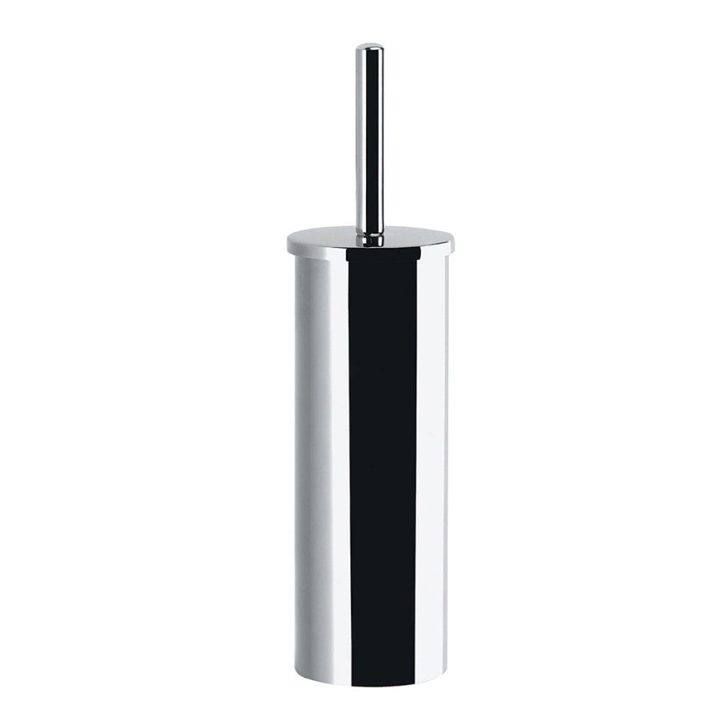 PORTA SCOPINO WC DA APPOGGIO IN ACCIAIO INOX CROMATO MODELLO TONGA - DIM. CM (LXPXH): 9X9X37,7 - CROMATO  - GDY