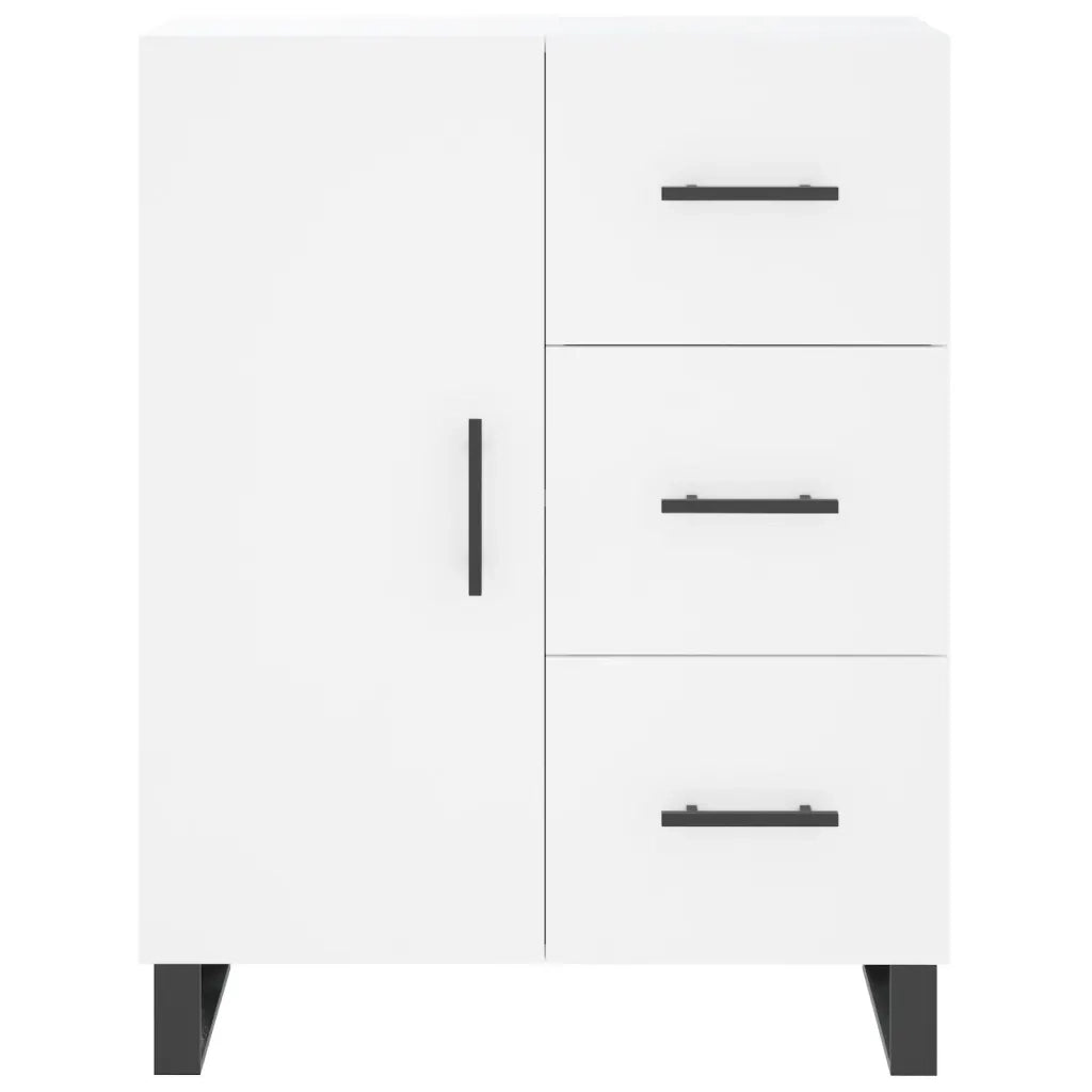 vidaXL Credenza Bianca 69,5x34x180 cm in Legno Multistrato