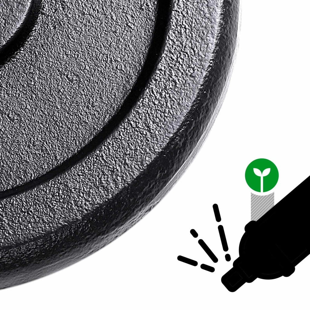 Set di manubri da 20 kg per allenamento con pesi con barra di estensione per uomini e donne bodybuilding aumento di massa fitness nero 12_0002029