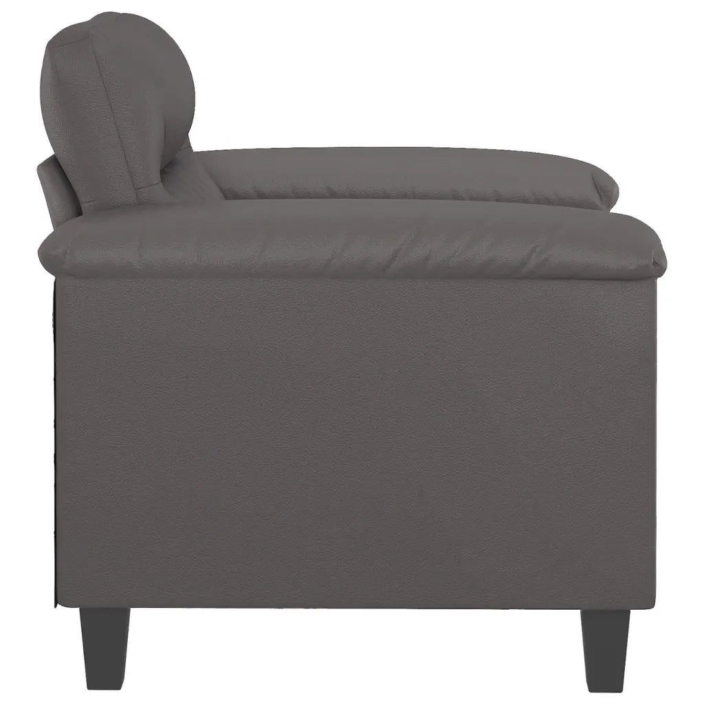 Poltrona Grigia 60 cm in Similpelle 359575