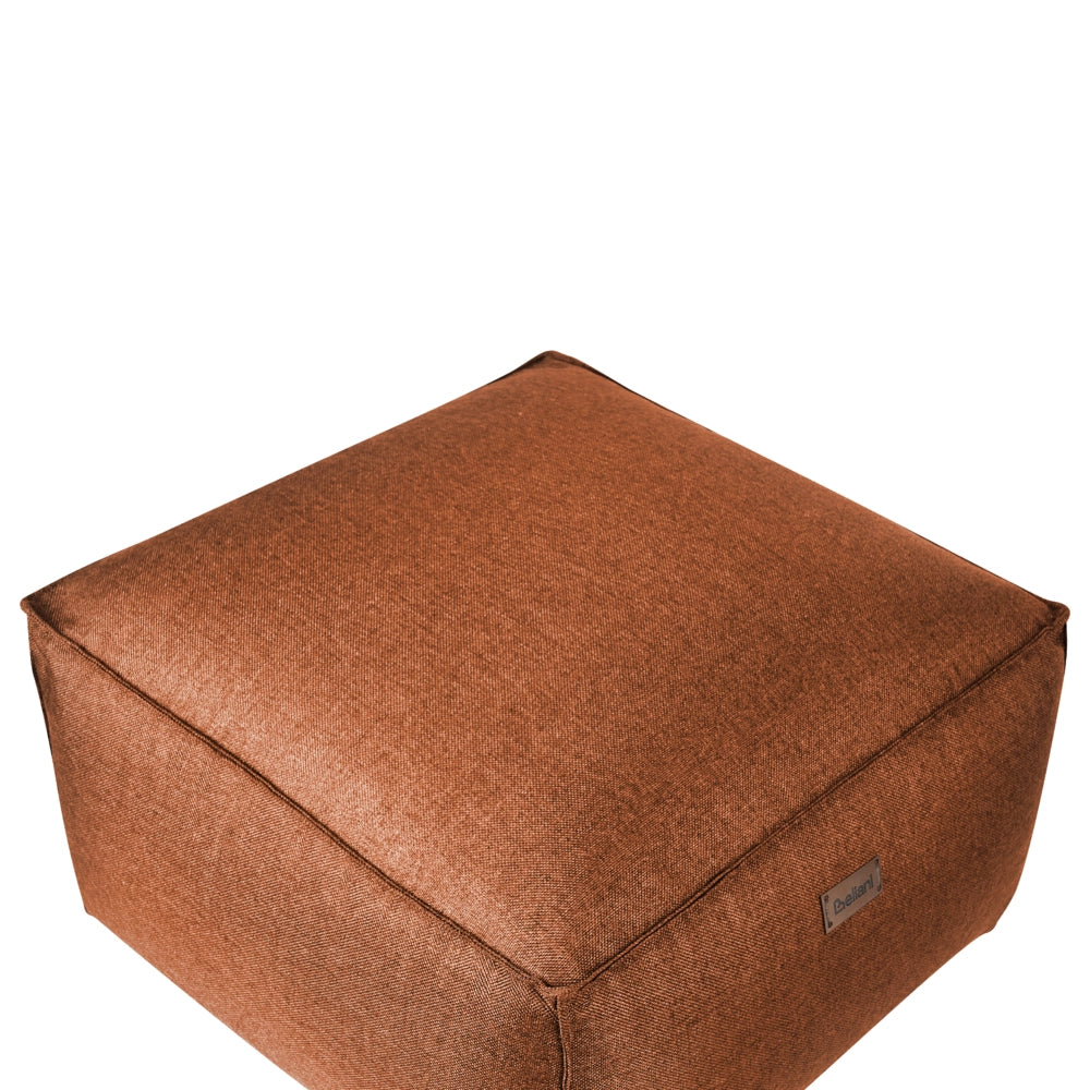 Moderno Pouf Intrecciato da Salotto 50 x 30 cm Motivo Marrone