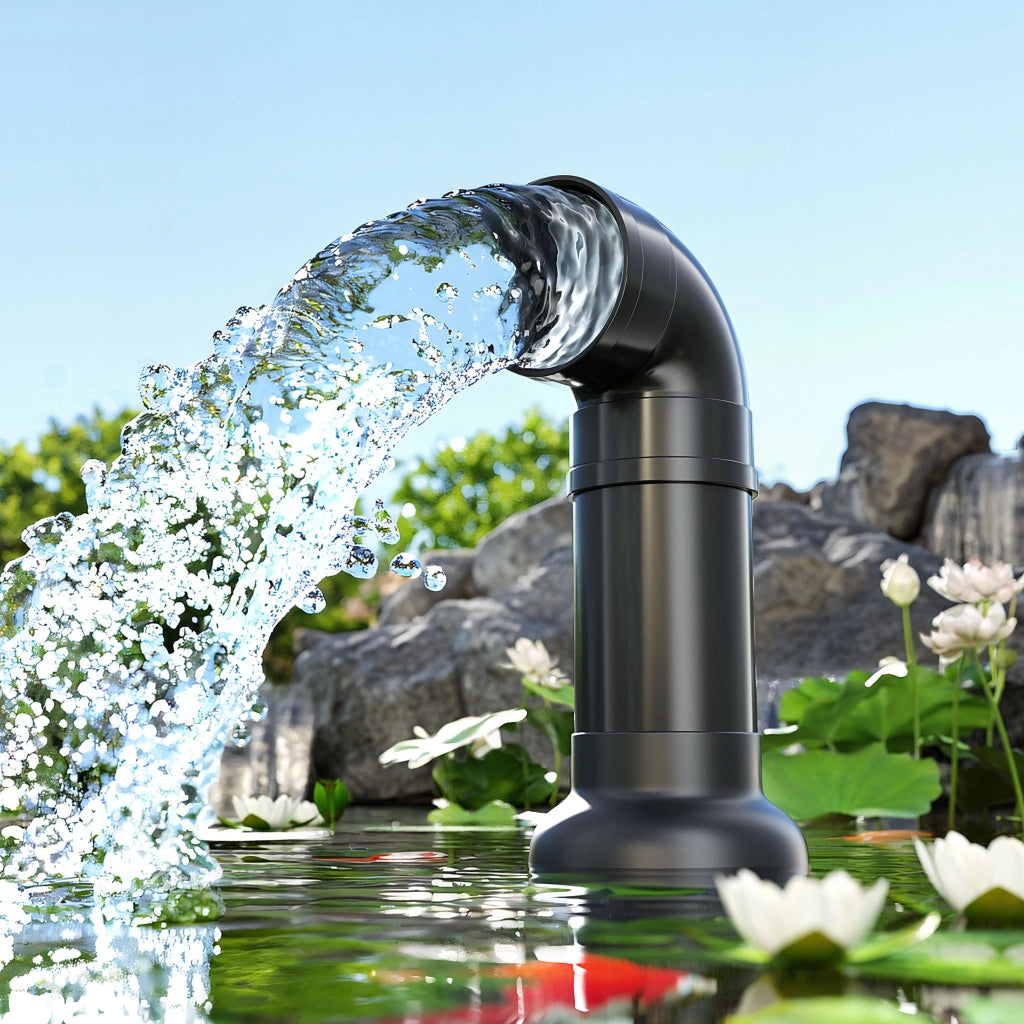 CEF-30000 Pompa a tubo per laghetto grande 30000 l/h 200 W, per ricircolo acqua