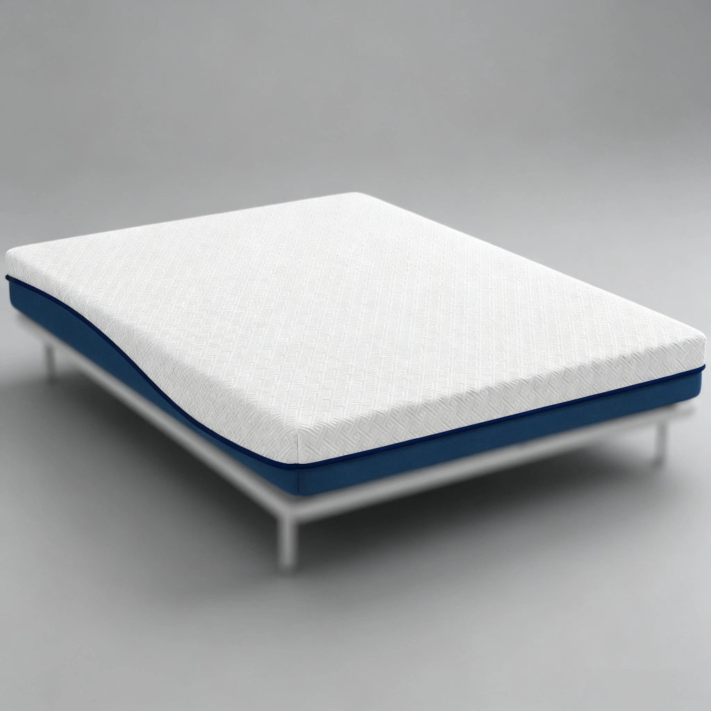 Materasso 90x190 cm in schiuma al tè verde, sfoderabile e lavabile, comfort medio-rigido