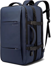 Borsa a mano da 35 litri, zaino da viaggio per signore e signora, zaino per fitness autorizzato dalle compagnie aeree, impermeabile, zaino da lavoro per laptop, blu, M