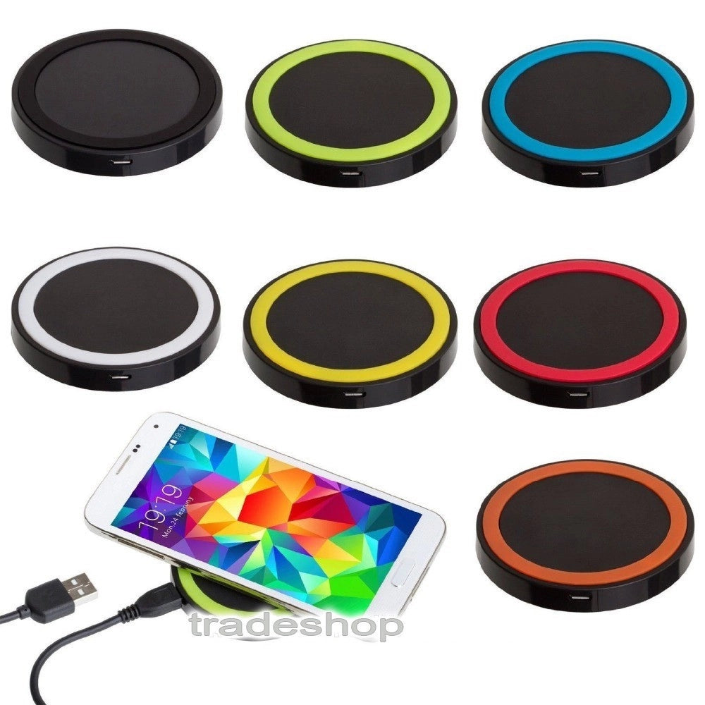 Trade Shop - Caricabatterie Wireless A Induzione Senza Fili Per Smartphone Compatibili -