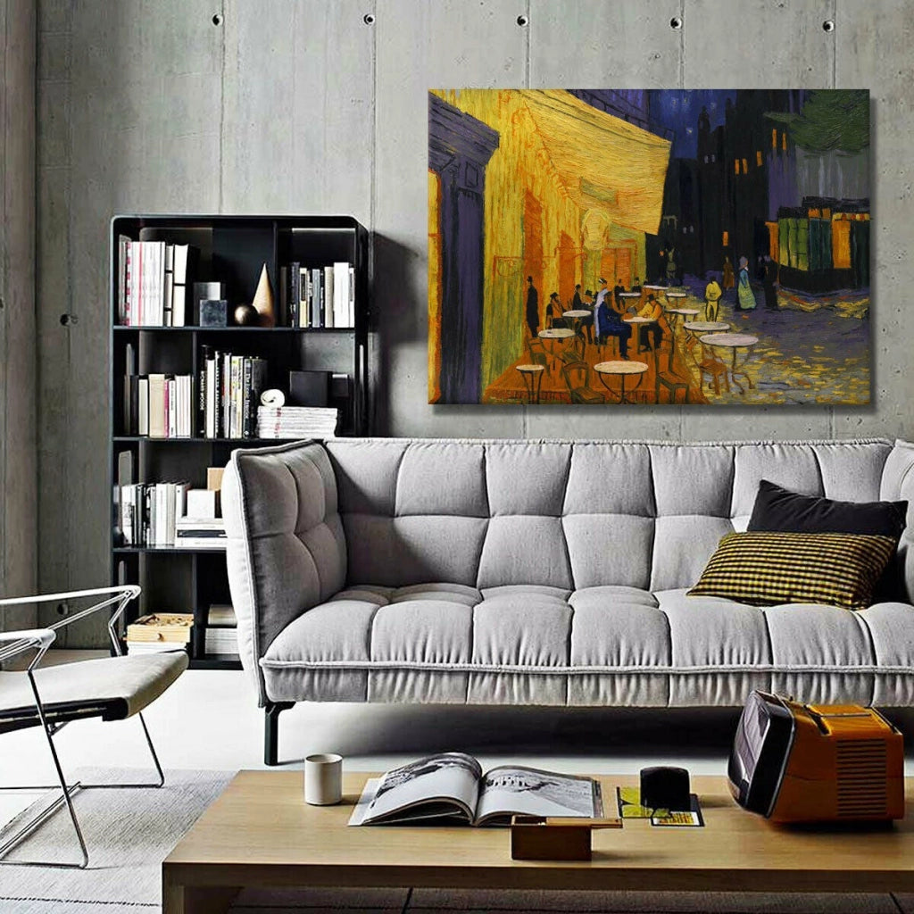 Quadro Canvas su telaio in legno Night Cafee - Van Gogh Misura: 140x100 cm