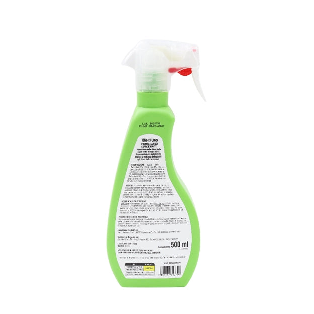 OLIO VEGETALE DI LINO IN CONFEZIONE TRIGGER DA 500 ML