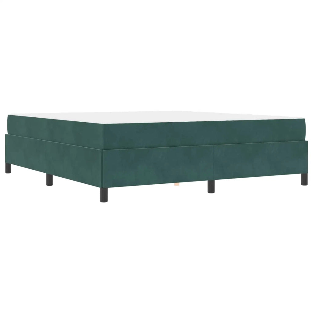 Struttura del letto Verde Scuro 180 x 200 cm Tessuto