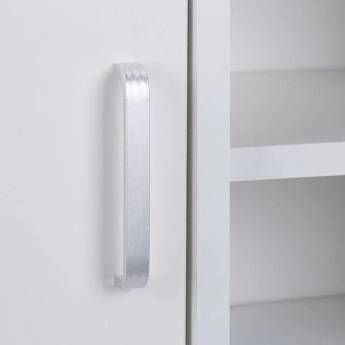 Mobile lavabo da bagno con 1 anta e 3 ripiani MDF bianco 13_0000909_2