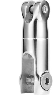 Anello di connessione rotante in acciaio inossidabile - Accessori per barche - Adatto per catena da 6-8 mm - Sostegno fino a 1900-2200 LB - Dimensioni 92 x 9 x 15 mm - Connettore di ancore