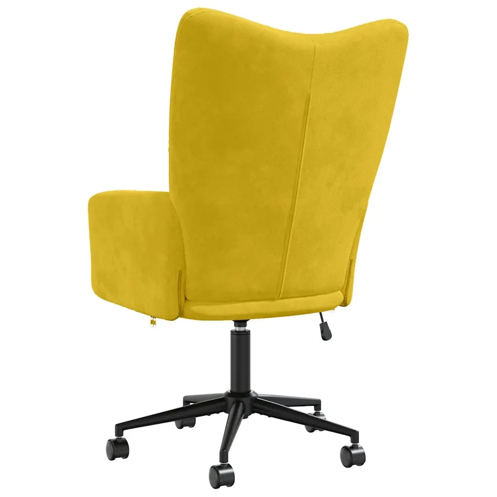 Divano Sedia-Poltrona Relax Giallo Senape in Velluto 460424
