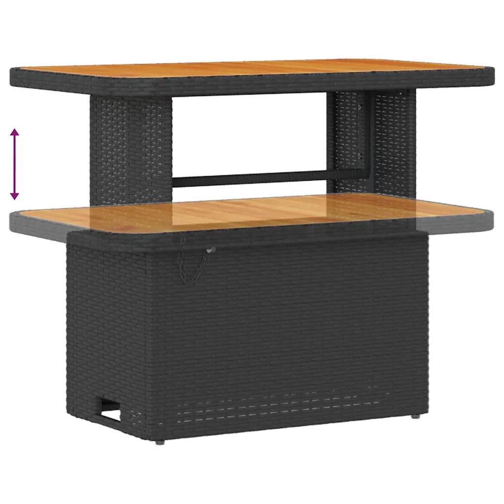 Set Divano da Giardino 8 pcs Nero polyrattan 3361485