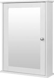 Specchio per bagno - 2 porte - Cassetta per bagno - Cassetta - Cassetta per muro - Cassetta per parete - Impermeabile - Bianco