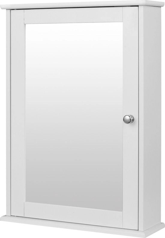 Specchio per bagno - 2 porte - Cassetta per bagno - Cassetta - Cassetta per muro - Cassetta per parete - Impermeabile - Bianco