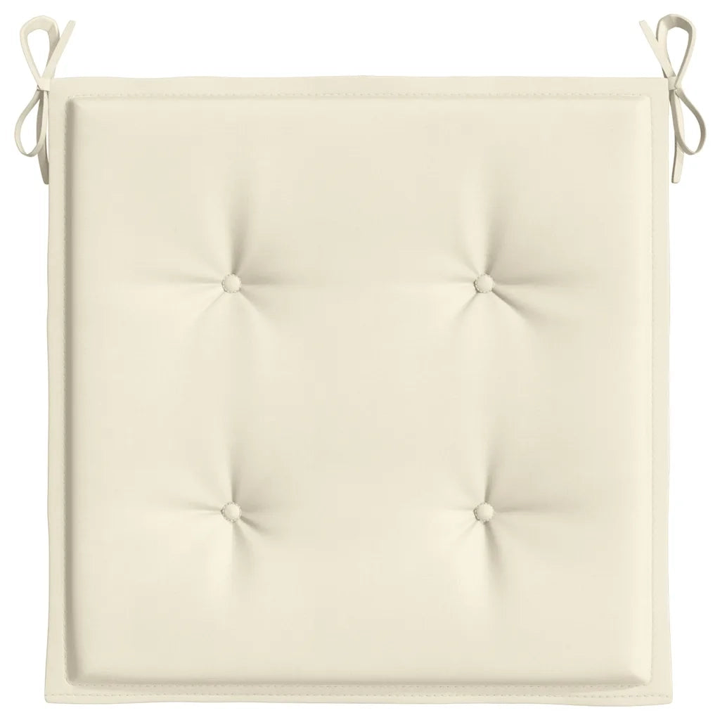 Cuscini per Sedia 4 pz Crema 40x40x4 cm in Tessuto Oxford