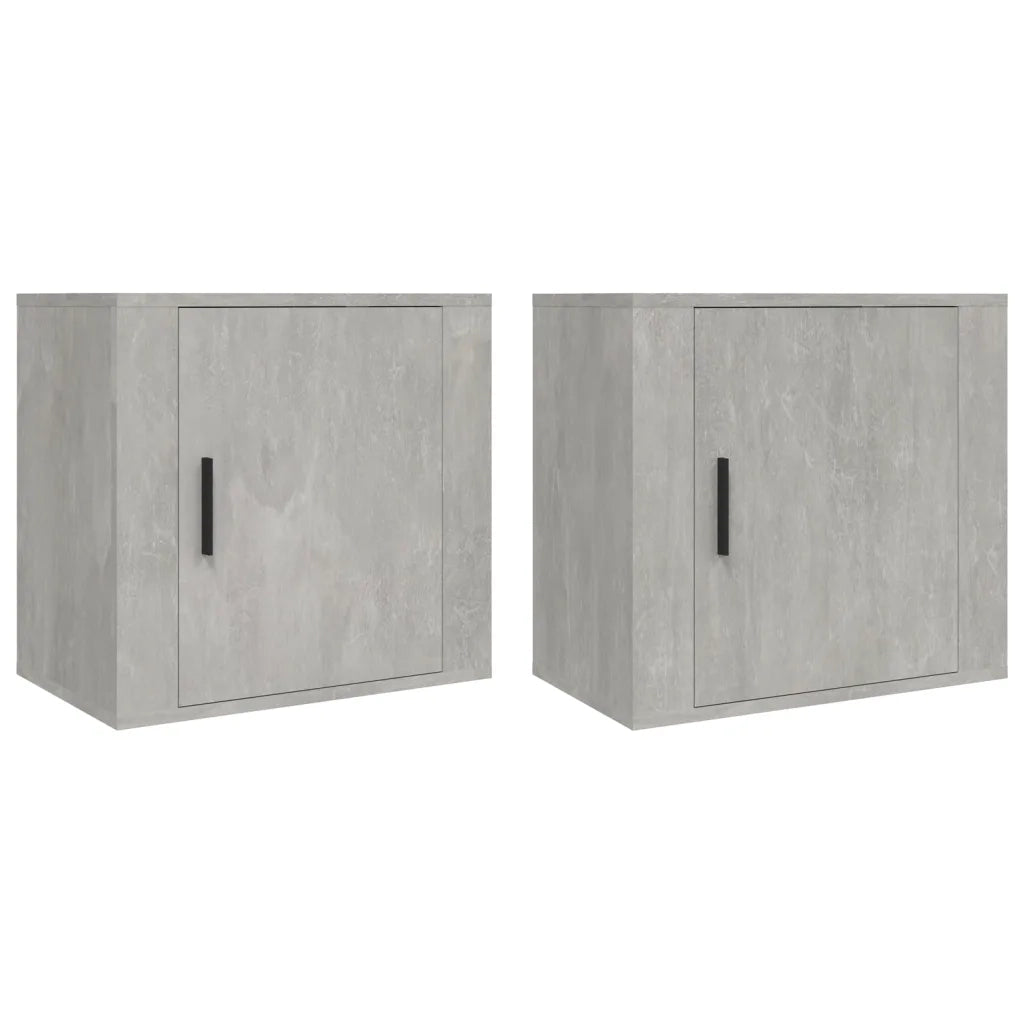 Comodini a Muro 2 pz Bianchi 50x30x47 cm cod mxl 29939