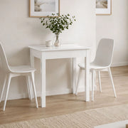 Loda, Tavolo Fisso 4 Posti, 75x55x76h cm Bianco