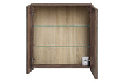 Mobile con specchio 60 cm 2 ante Santa Fe Oak 60 x 65 x 17 cm