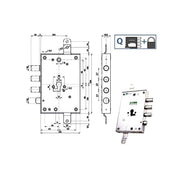 Serratura Sic.Triplice Dx Int 37 85571 Mottura