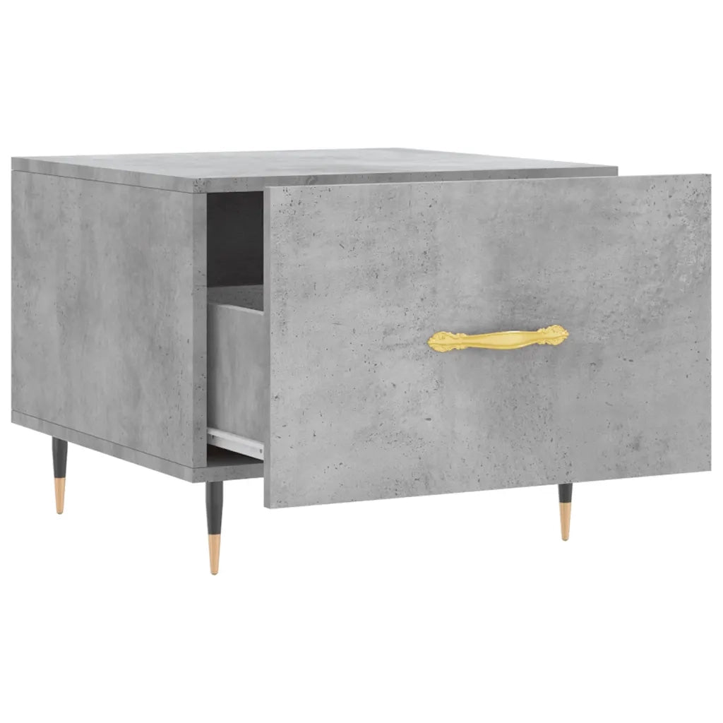 2 pz Tavolini salotto | Tavolino da caff¨¨ | Tavolino da Soggiorno Grigio Cemento 50x50x40 Legno Multistrato