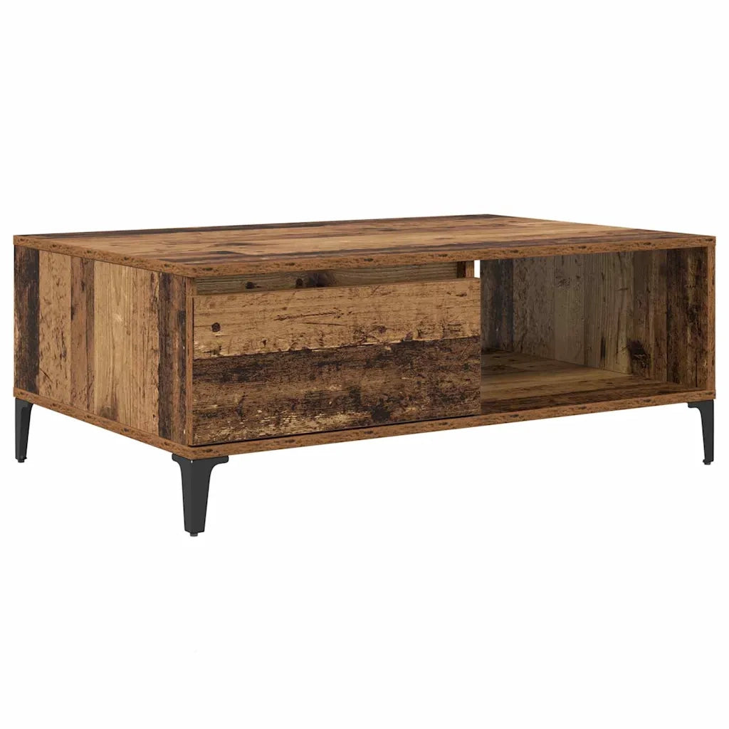 vidaXL Tavolino da salotto Legno vecchio 90 x 60 x 35 cm