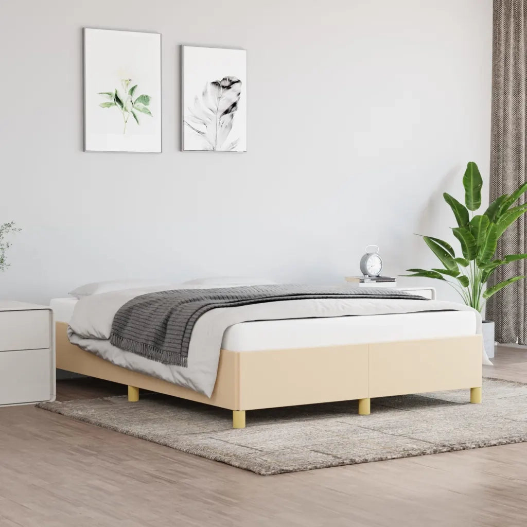 Giroletto senza Materasso Crema 140x200 cm in Tessuto 347170