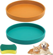 Set di ciotole per gatti Inovra Plus - 2-pack - ciotola per gatti grande - ciotola per alimenti sicura per animali domestici in silicone - 17,8 cm