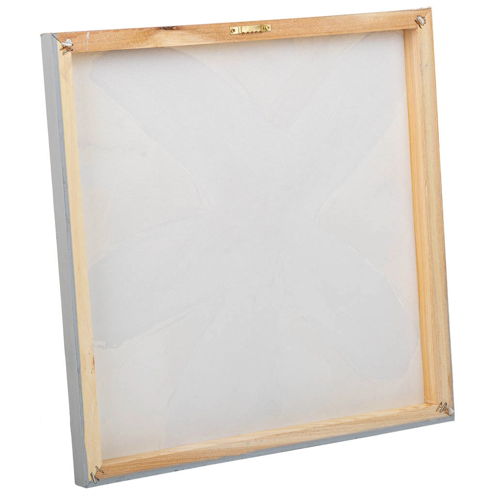 Quadro dipinto a mano con rilievo marrone 40x40x2,5h
