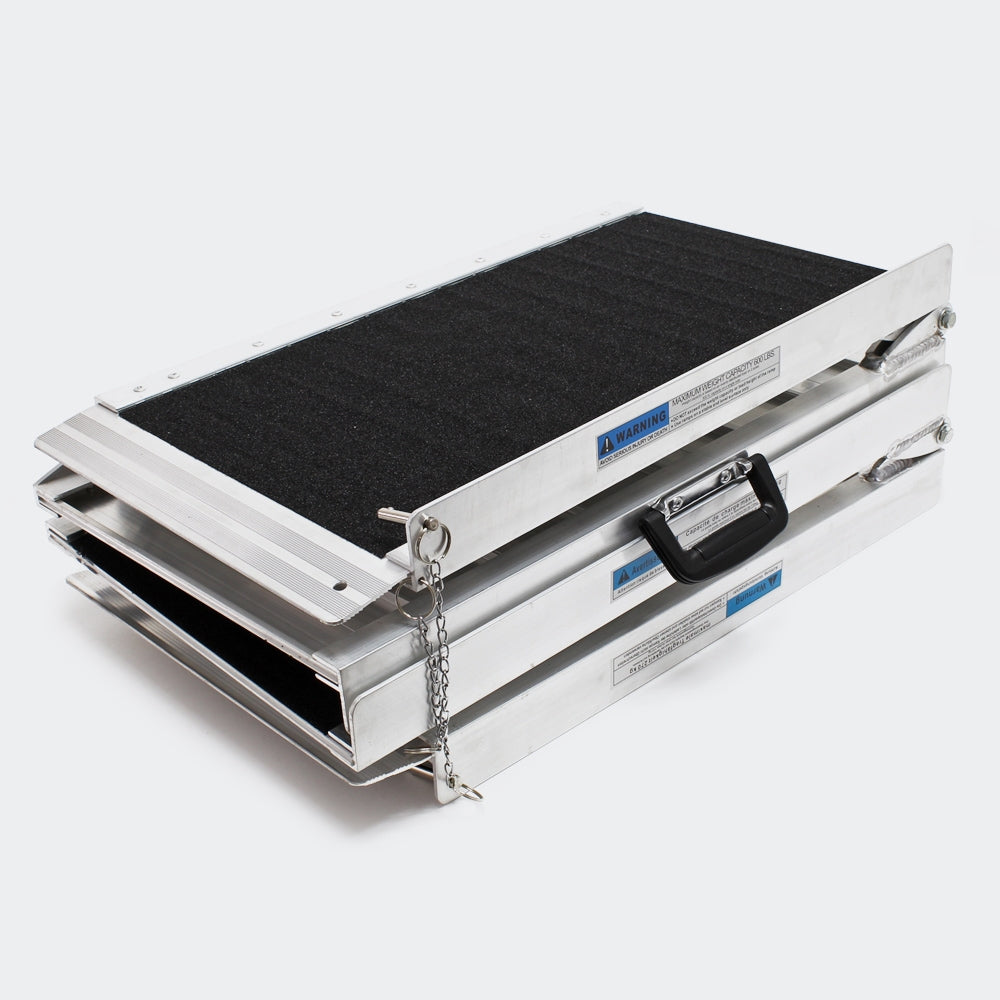 Rampa per sedia a rotelle pieghevole in alluminio 305 x 72 cm 270 kg massimo nero 3416014/2