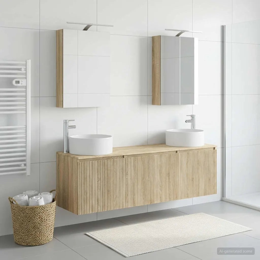 Set di Armadi da Bagno 5 pcs Rovere Sonoma Legno ingegnerizzato 3406553