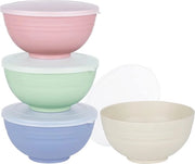 Bowl da colazione per bambini e adulti, 4 pezzi, 710 ml, impermeabile, frutta e soia per bambini e adulti, luce e impermeabile