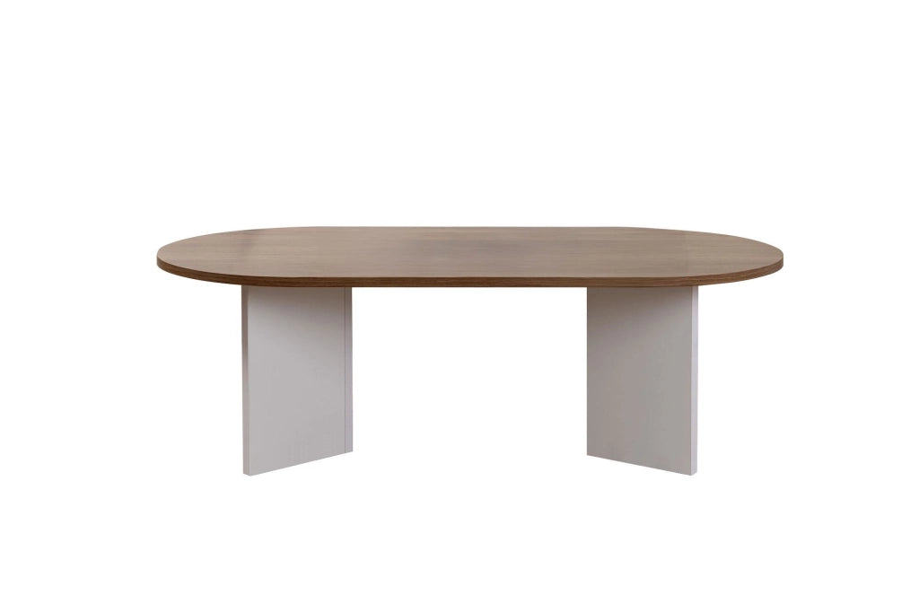 Tavolino da caffè in legno "Sabbia" - 60 x 119 x 40 cm - Noce Bianco
