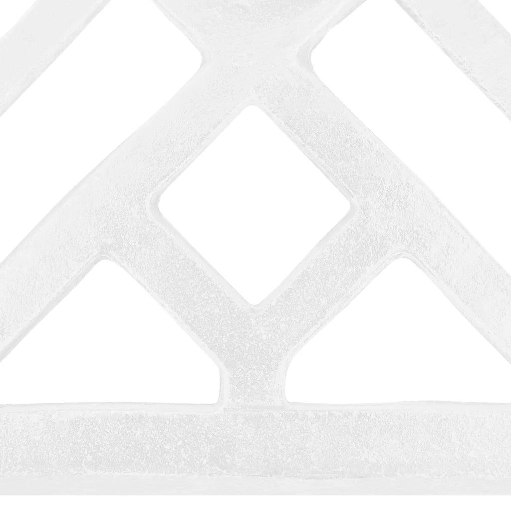 Base per ombrellone-Supporto per ombrellone Bianca 44x44x31 cm in Ghisa 549721