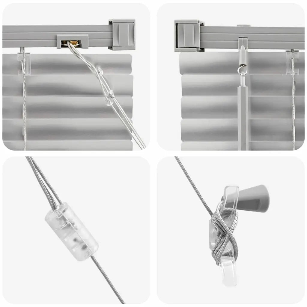 Tendaggi a Veneziana | Tenda a lamelle Argento 220 x 160 cm Alluminio