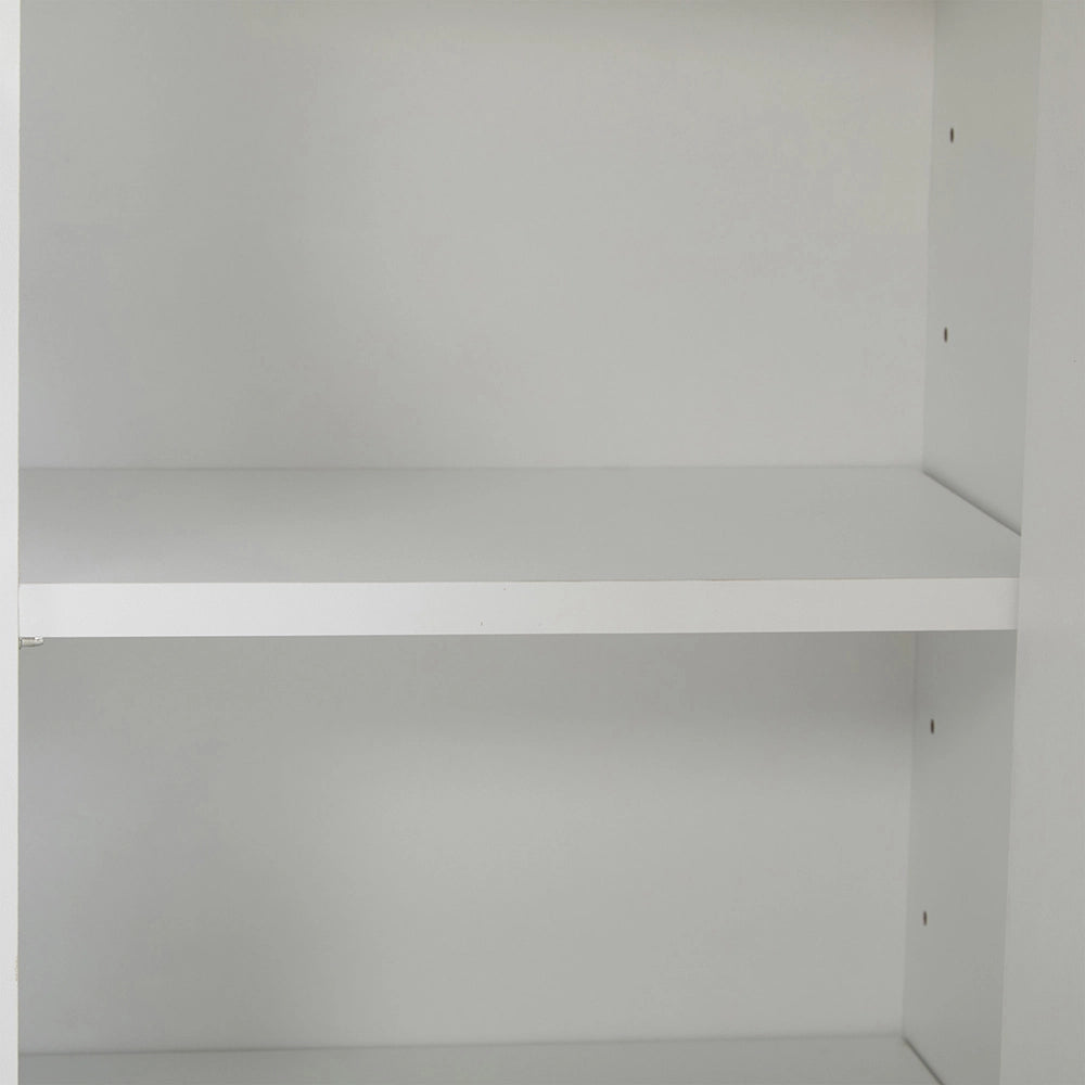 Armadio per scarpe con 3 ante - Xylo - 121x90x25 cm - Bianco - 1 cassetto e 1 porta