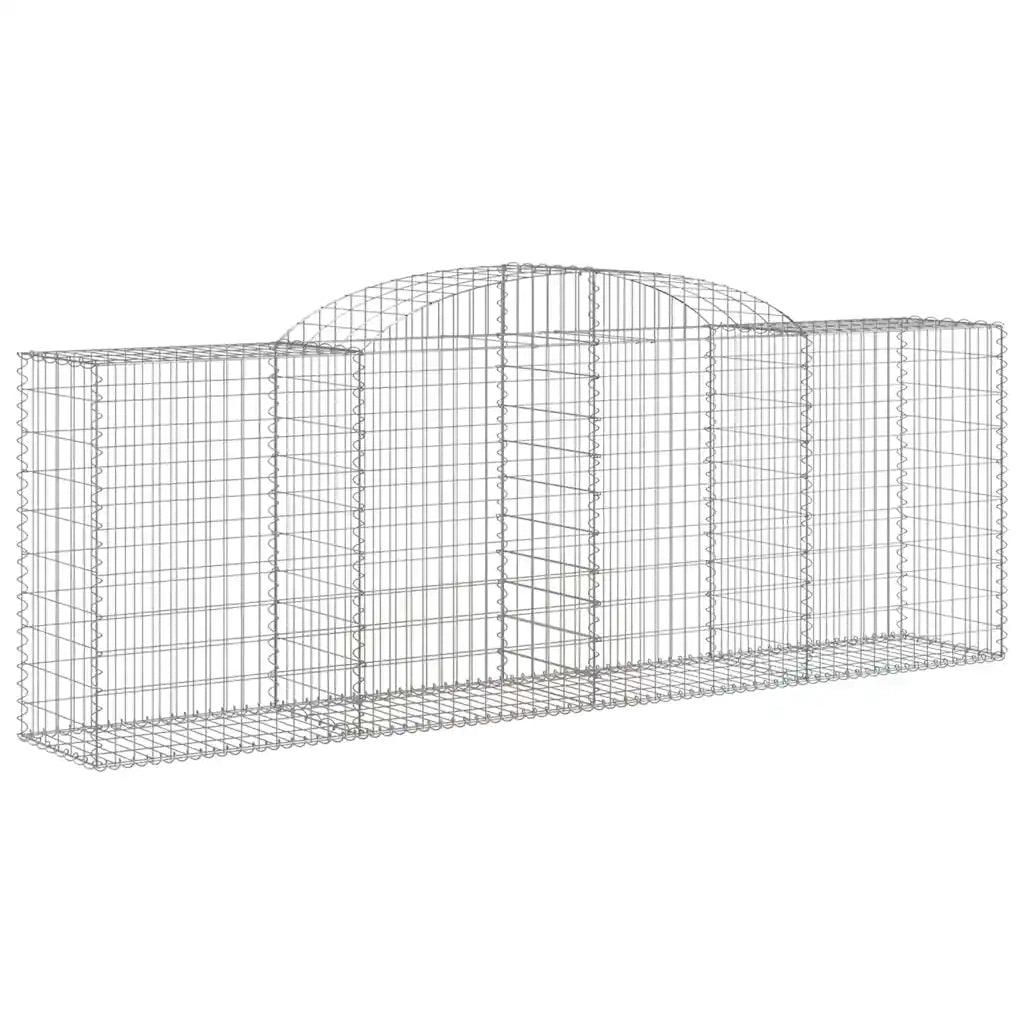 Cesti Gabbioni ad Arco 10 pz 300x50x100/120 cm Ferro Zincato 3146709